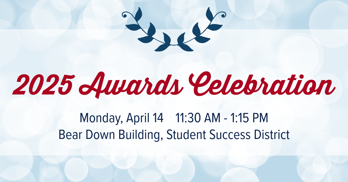 2025 Awards Celebration Luncheon Graphic April 14, 2025 11:30 am to 1:15 pm